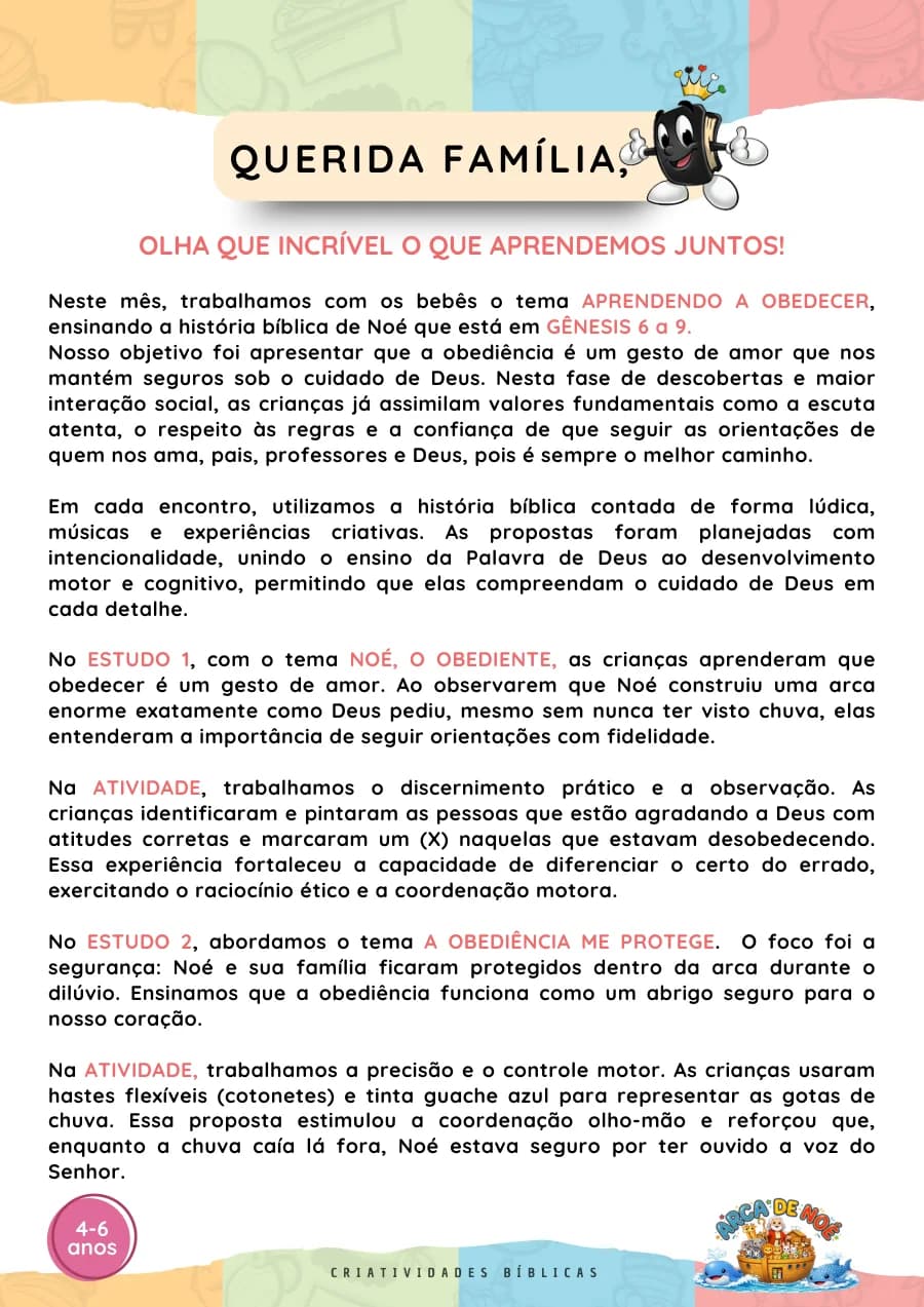 Páginas reais: Carta pra família